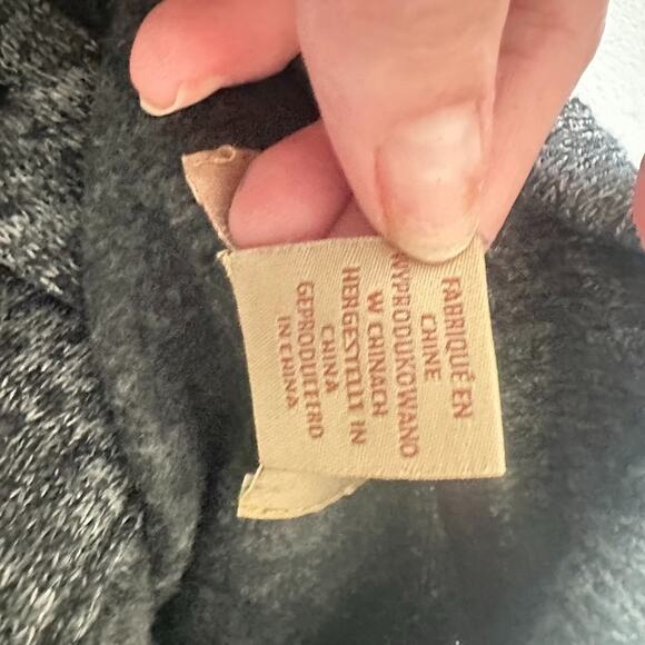 Telluride Clothing Company Womens Medium Sweater Button Mock Neck Grey Marled - Picture 7 of 10